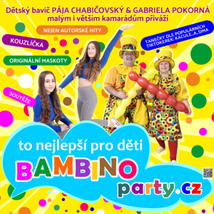 Hudebně-soutěžní zábavná show Páji Chabičovského s kouzlíčky, dětskou zpěvačkou, hosty z pohádek…