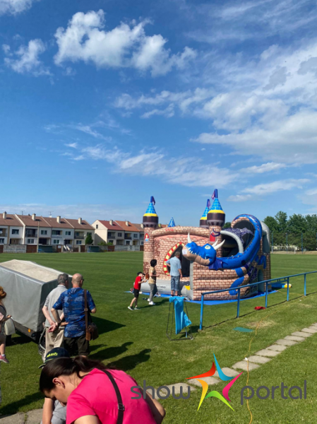 Skákací hrad Drak - se skluzavkou