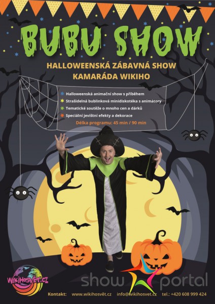 Halloweenská BUBU SHOW - Strašidelně zábavná show KAMARÁDA WIKIHO