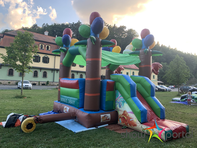 Skákací hrad se skluzavkou - Šašek