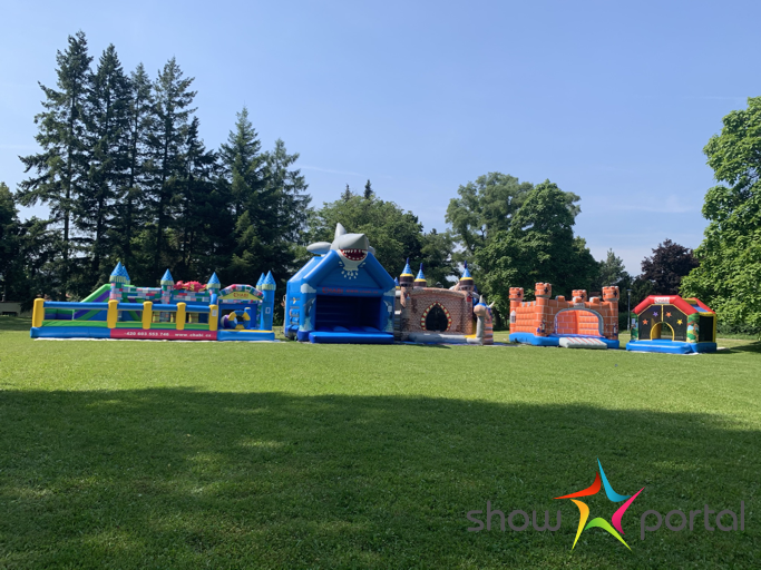 Skákací hrad - prolézací dráha Příšerky