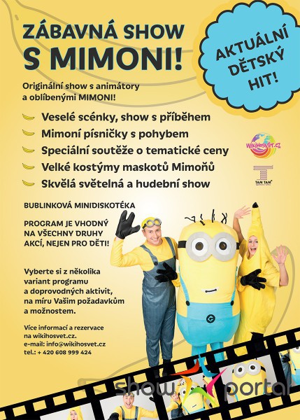 BLÁZNIVÉ PRÁZDNINY S MIMONI - interaktivní divadelní show pro děti