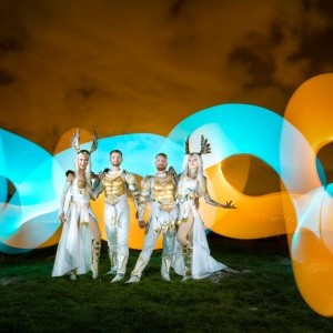 LED show s projekcemi